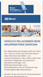 Mobile Screenshot of malereibetrieb-dziergwa.de